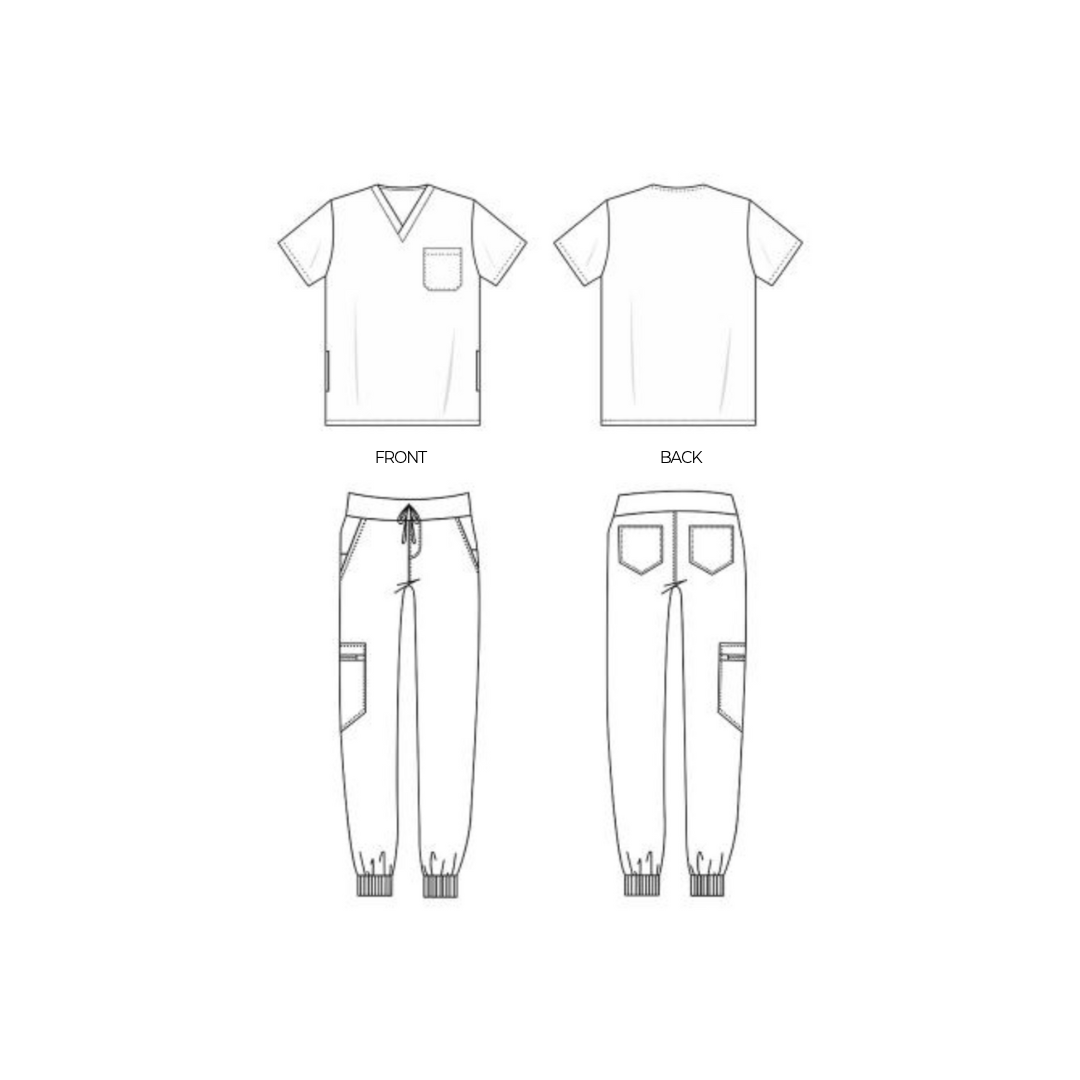 W123 – 5355 – Men's Flat Front Cargo Pocket Pant - Mens - Apparel Pro  Health Care Wear